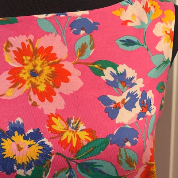 Kate Spade Carolyn Floral Pink Midi Dress - Picture 4 of 11